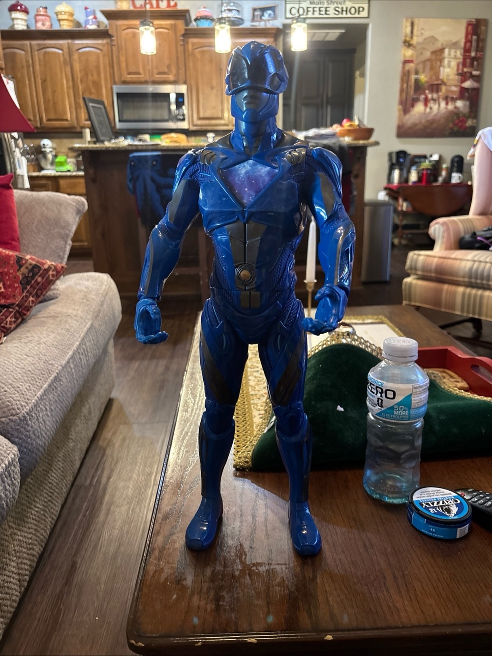 2016 JAKKS Pacific 20” Blue Power Ranger Action Figure Giant 20 Inch Loose